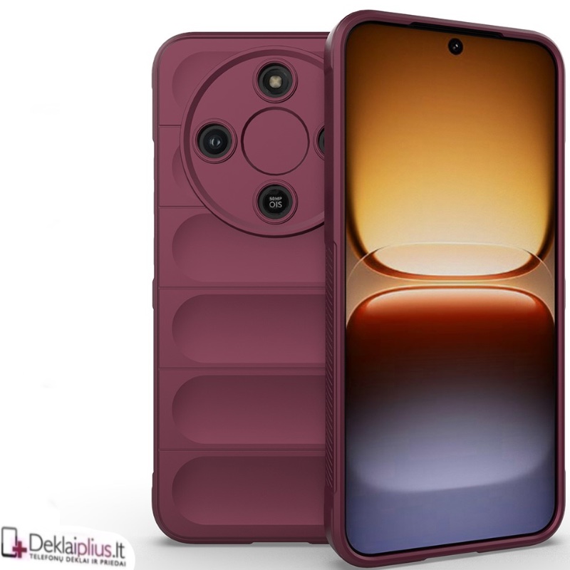 Magic Shield guminis dėklas - bordo spalvos (Huawei Honor Magic 8 Lite) Magic Shield guminis dėklas - bordo spalvos (Huawei Honor Magic 8 Lite)